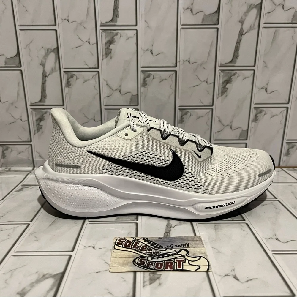 New Nike Air Zoom Pegasus 41 Running Training Gym Shoes Womens White Black - Picture 7 of 11